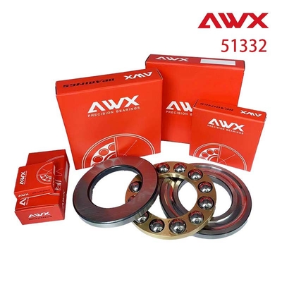 GCr15 Thrust Ball Bearing 51332 51334 51336 51338 51340 Presisi tinggi dengan kandang baja
