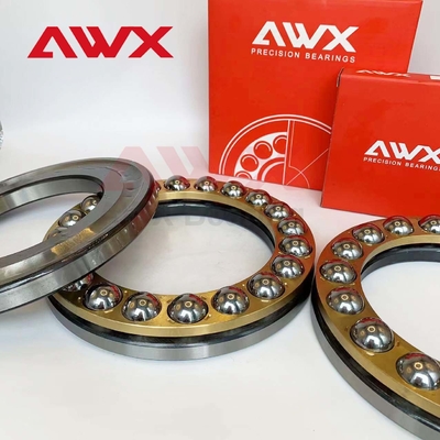 Precision Steel Thrust Ball Bearing Extra Light Series Single Direction Flat Seat Steel Cage 52210 Terbuka